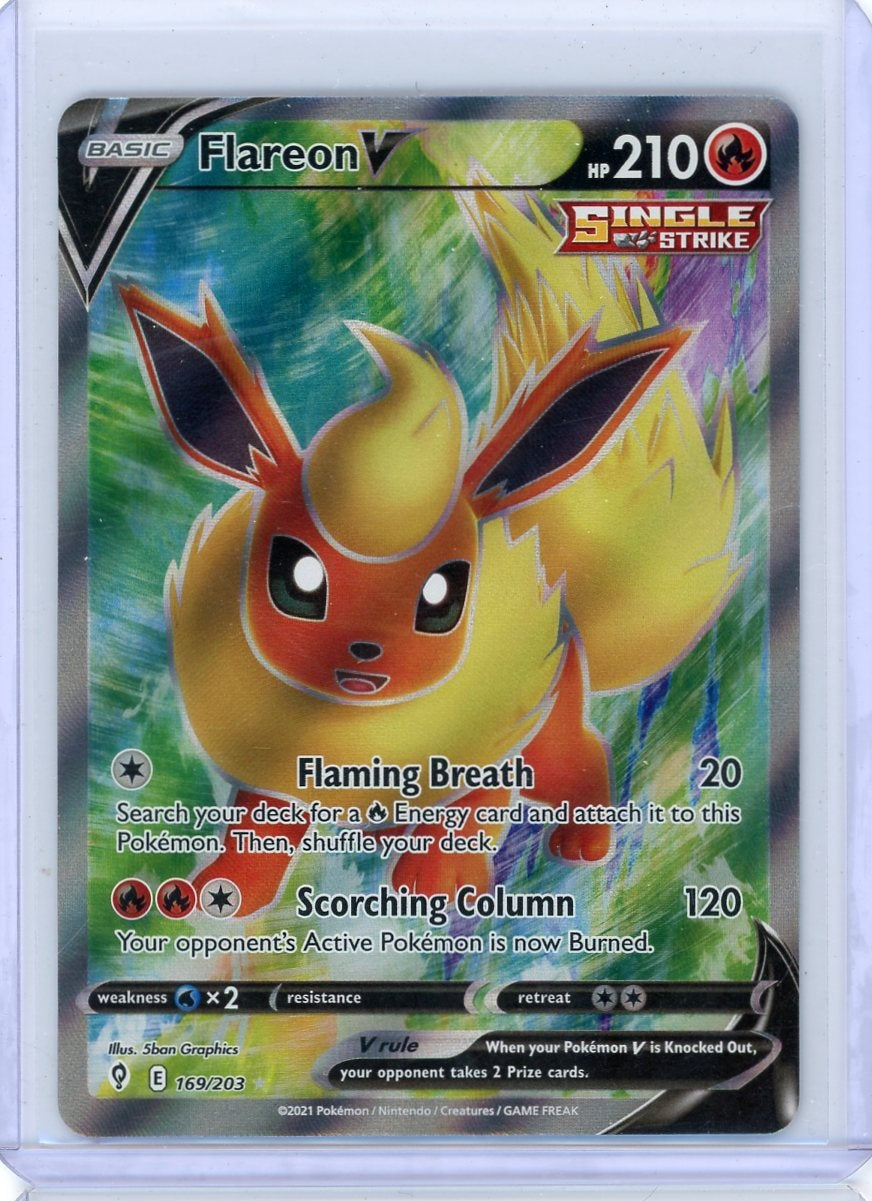 Flareon V Pokémon Evolving Skies Full-Art #169/203