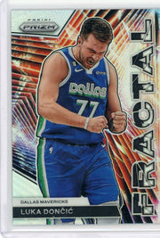 Luka Doncic 2023 Panini Prizm Fractal silver prizm