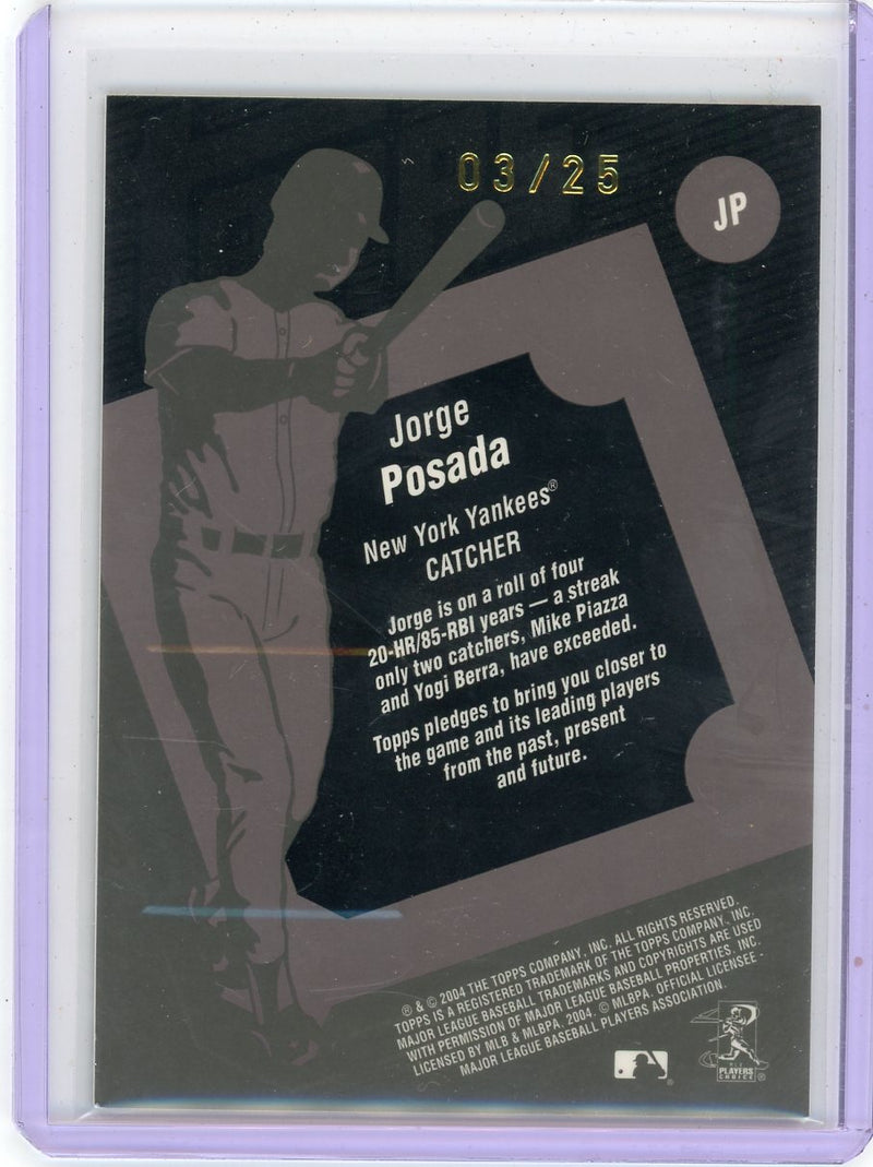 Jorge Posada 2004 Topps Jersey Relic 