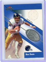 Dan Fouts 2002 Fleer Throwbacks auth. game-used jersey relic