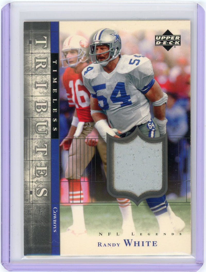 Randy White 2001 Upper Deck Timeless Tributes auth. game-used jersey relic