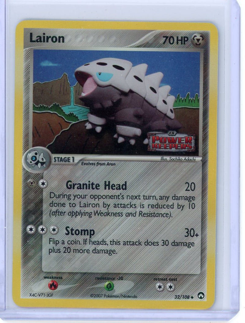 Lairon 2007 Pokemon EX Power Keepers Reverse holo 32/108