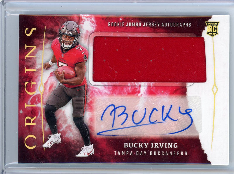 Bucky Irving 2024 Panini Origins Rookie Jumbo Jersey Autographs