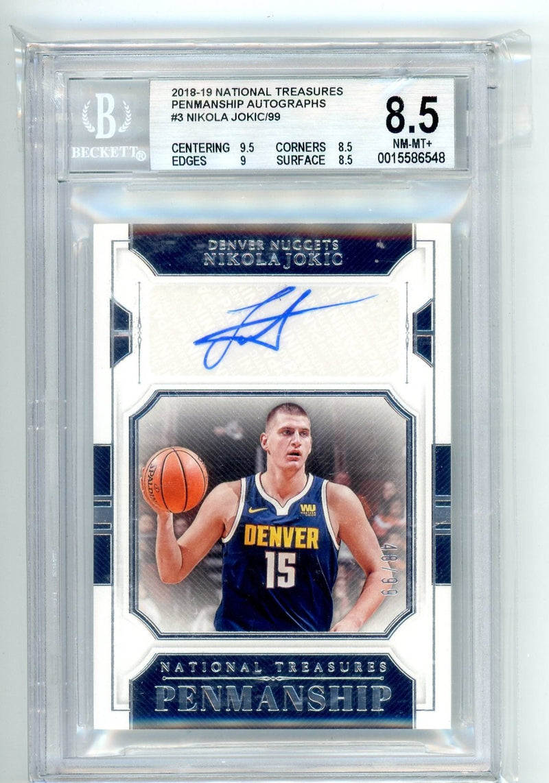 Nikola Jokic 2018 Panini National Treasures Penmanship Autographs 