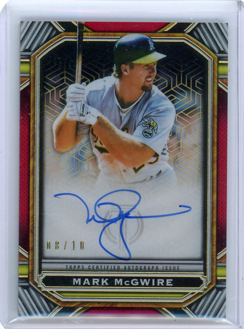 Mark McGwire 2023 Topps Tribute Iconic Perspectives autograph red 