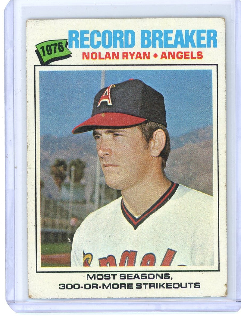 Nolan Ryan 1977 Topps Baseball Record Breaker 