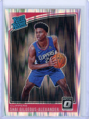 Shai Gilgeous-Alexander 2018-19 Panini Donruss Optic Shock Rated Rookie