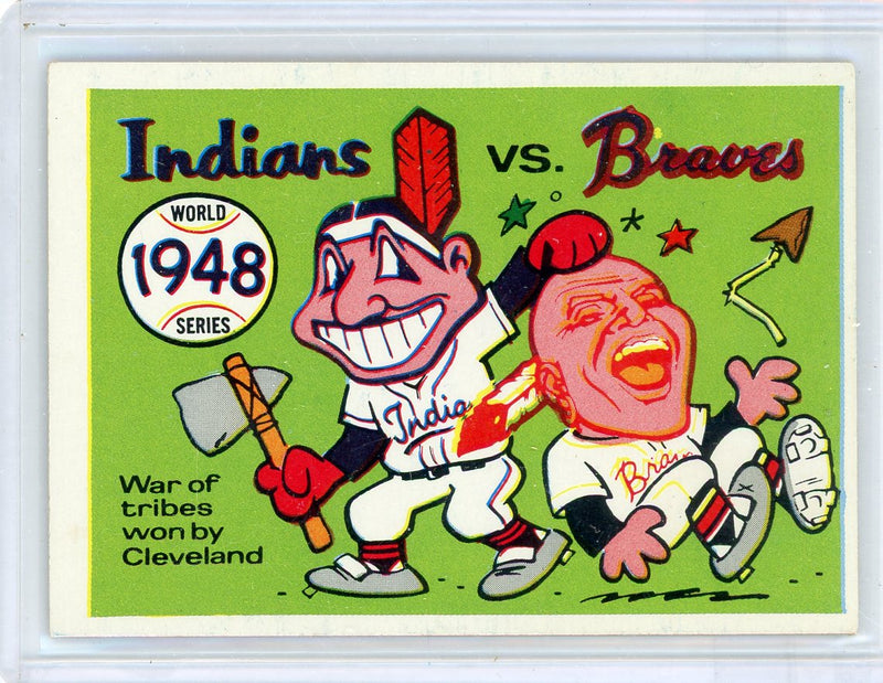 Indians vs. Braves 1948 World Series 1968 Fleer 