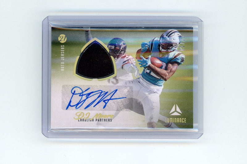 DJ Moore 2021 Panini Luminance autograph jersey relic rookie card 