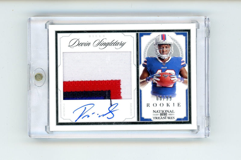 Devin Singletary 2019 Panini National Treasures Auth. Signatures RPA 