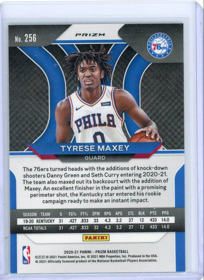 Tyrese Maxey 2020-21 Panini Prizm Silver Rookie