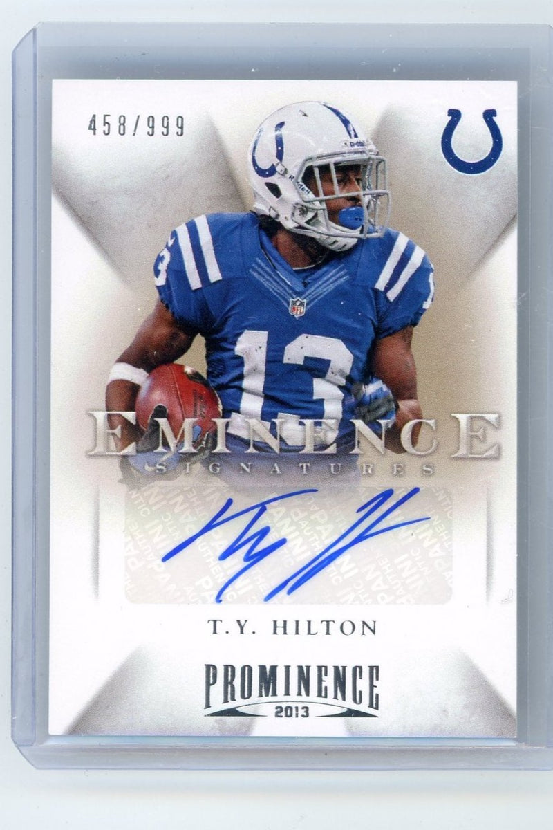 TY Hilton 2013 Panini Prominence Eminence Signatures autograph 