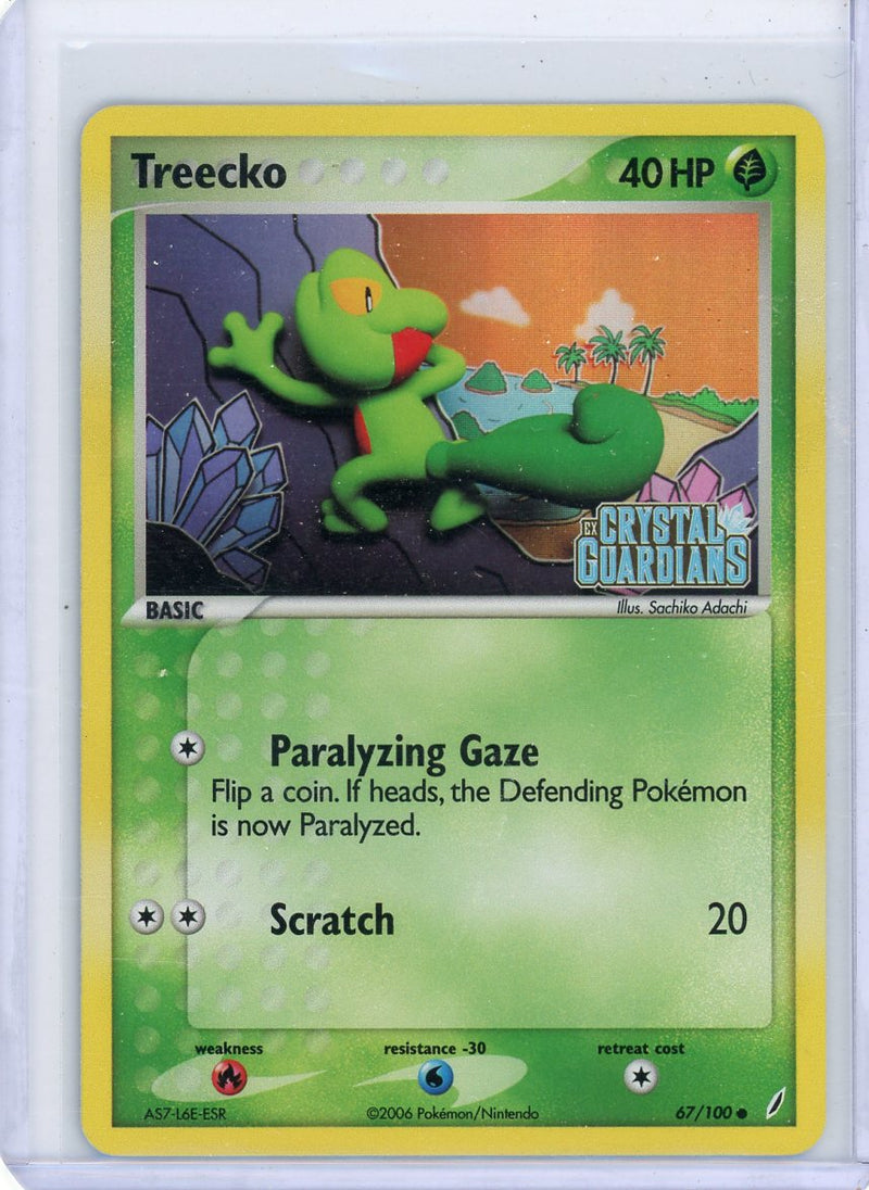 Treecko 2006 Pokemon EX Crystal Guardians Reverse holo 67/100