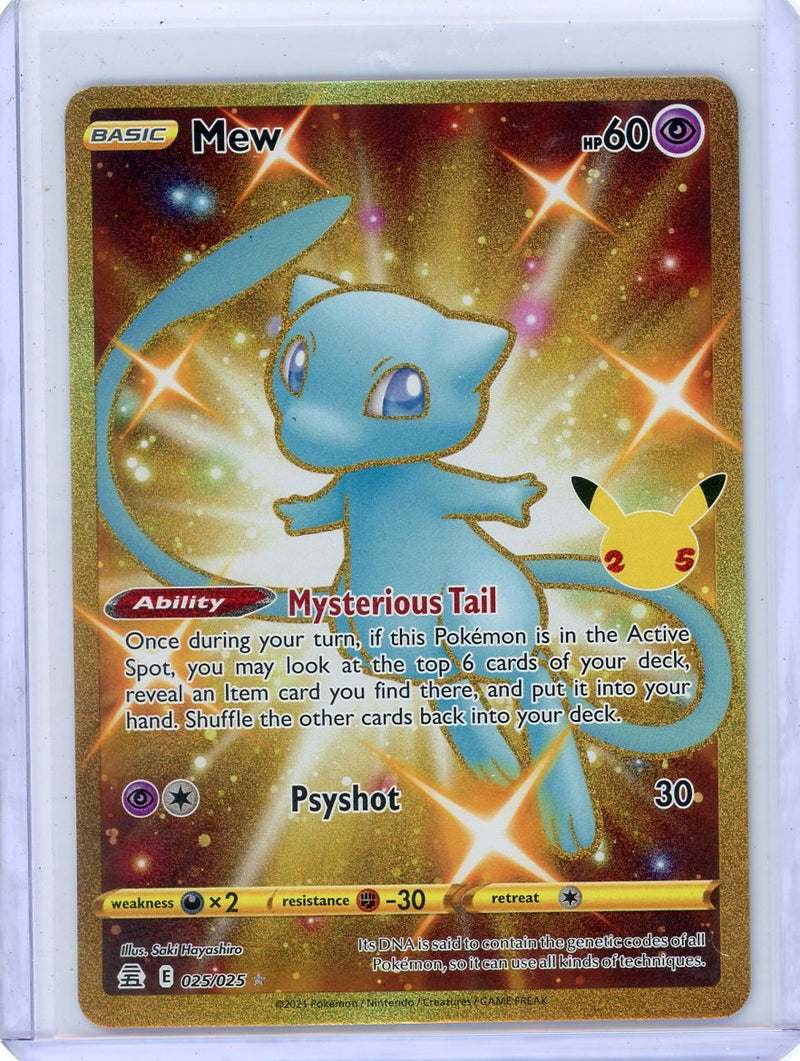 Mew Pokémon Celebrations Gold Shiny Full-Art 