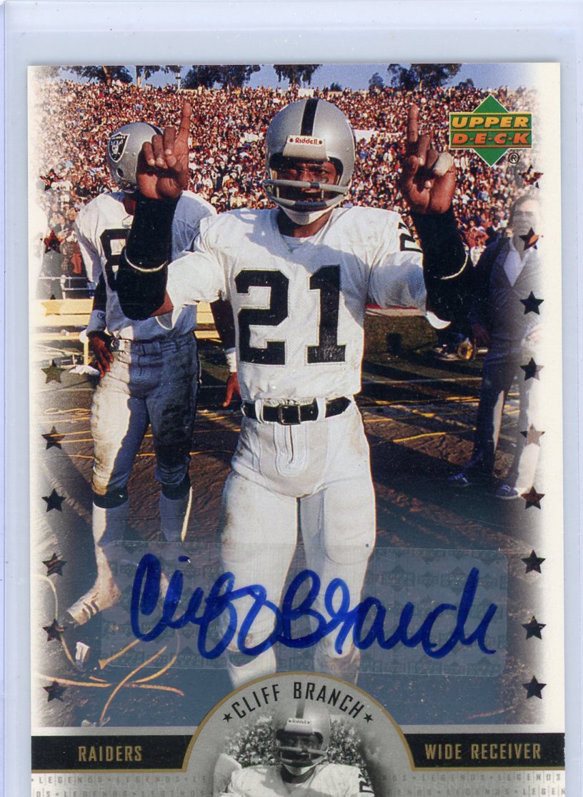 Cliff Branch 2005 Upper Deck NFL Legends autograph