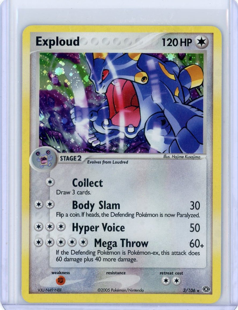 Exploud 2005 Pokemon rare holo 3/106