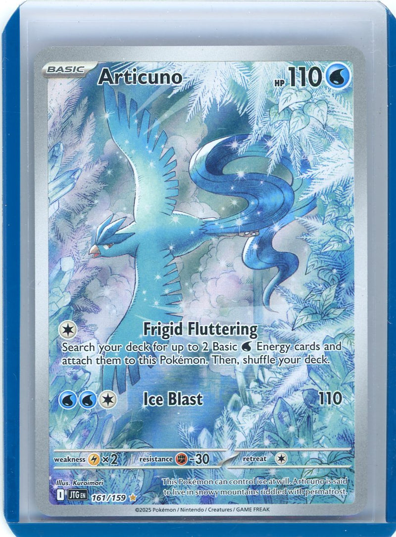 Articuno 2025 Pokemon Journey Together Illustration Rare holo 161/159