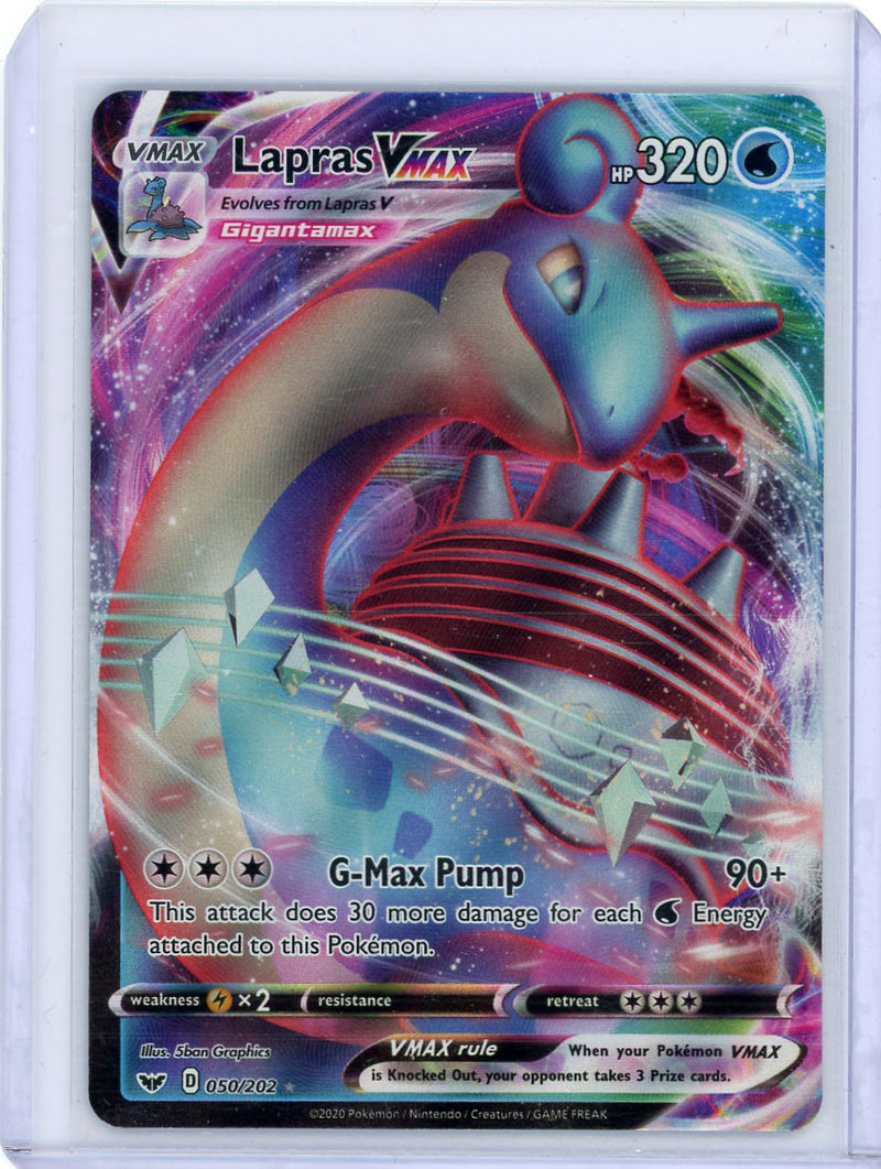 Lapras VMAX 2020 Pokemon rare holo 050/202