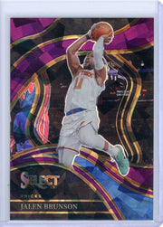 Jalen Brunson 2023-24 Panini Select Courtside Purple Ice #'d 53/99