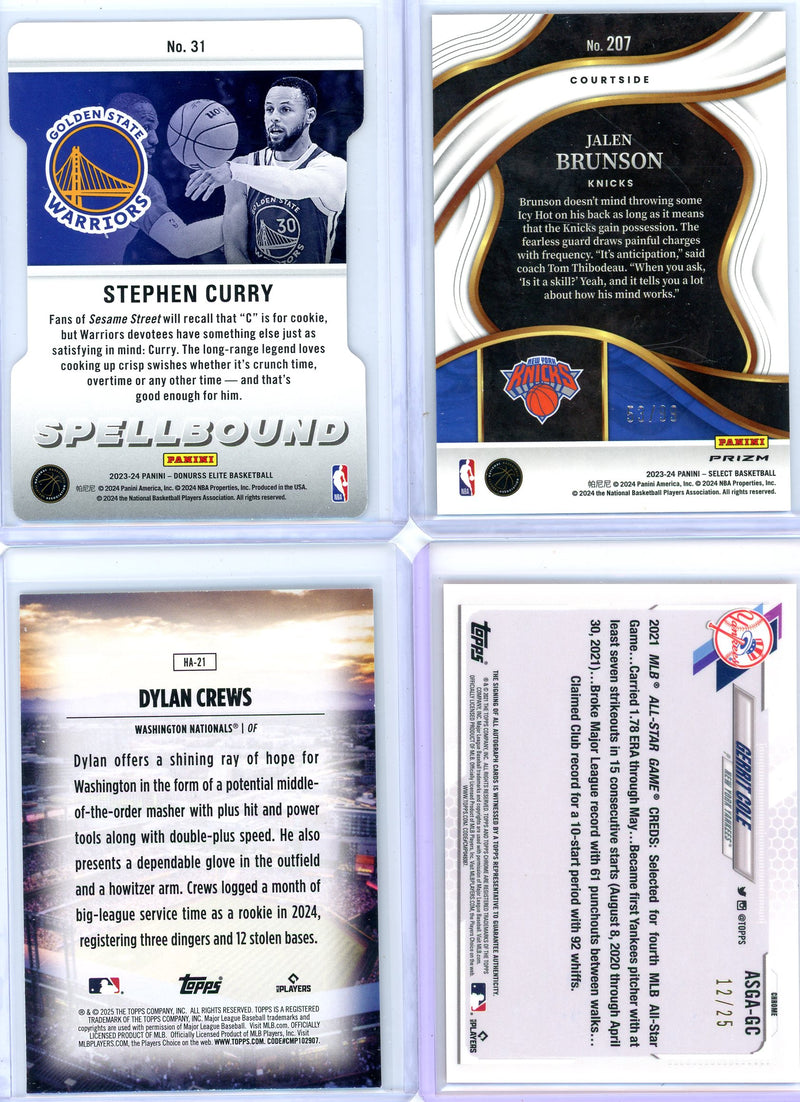 Stephen Curry 2023-24 Panini Elite Spellbound "C" Orange Die Cut