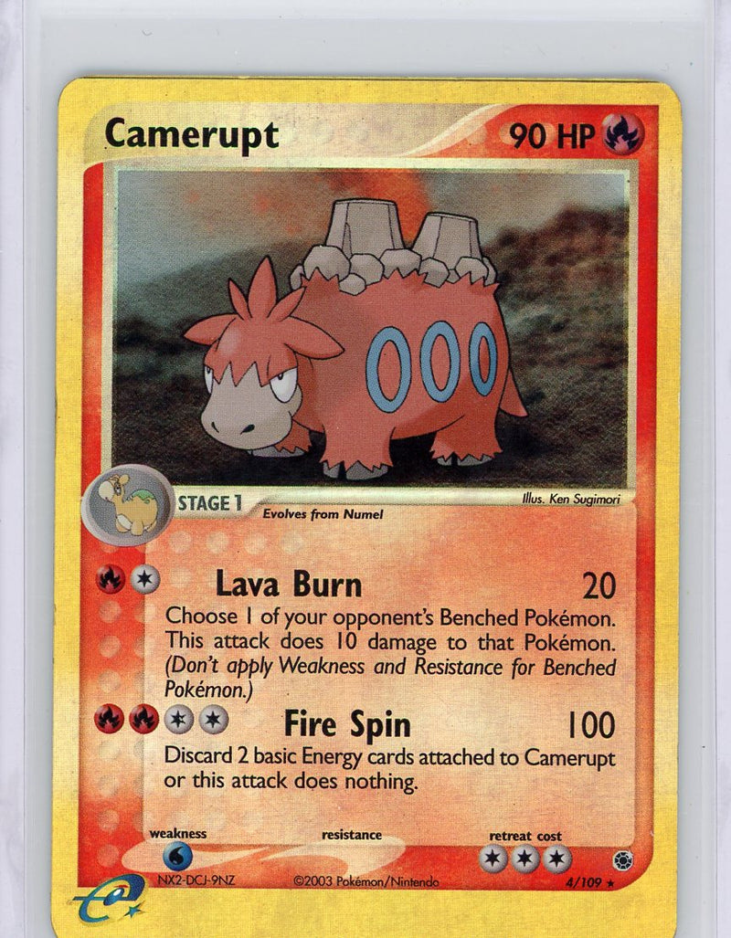Camerupt 2003 Pokemon rare holo 4/109
