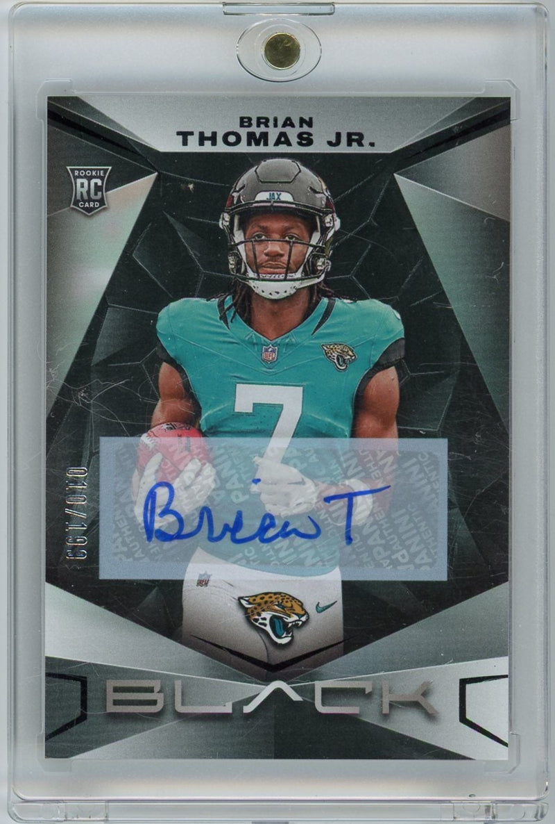 Brian Thomas Jr. 2024 Panini Black Rookie Autograph 