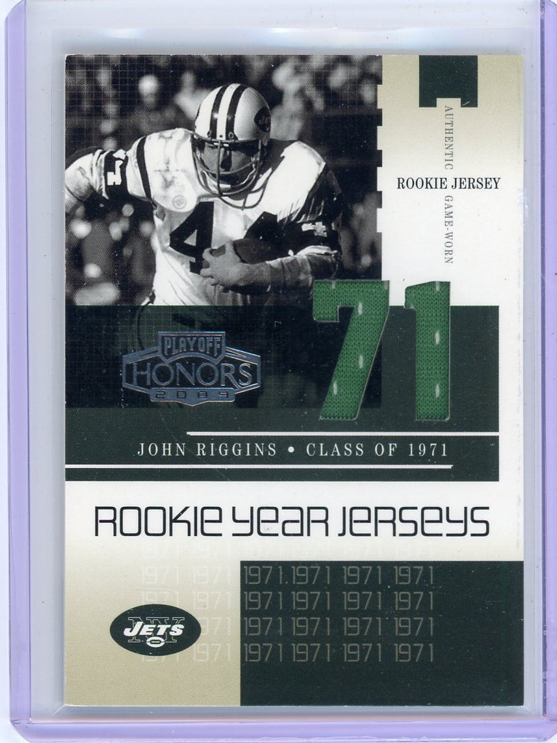 John Riggins 2004 Donruss Playoff Honors Rookie Year Jerseys auth. game-used relic 