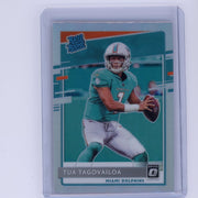 Tua Tagovailoa 2020 Panini Donruss Optic silver prizm rookie card