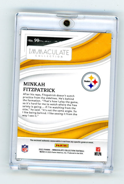 Minkah Fitzpatrick 2023 Panini Immaculate Jersey Patch Blue #'d 10/10