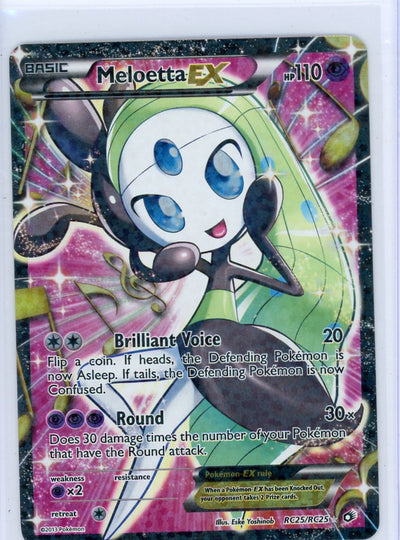 Meloetta EX Pokémon Legendary Treasures Radiant Collection #RC25/RC25