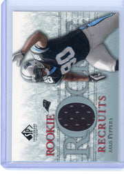 Julius Peppers 2002 Upper Deck SP Legendary Cuts Rookie Recruits jersey relic