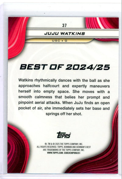 JuJu Watkins 2025 Bowman's Best University Purple Refractor #'d 170/250