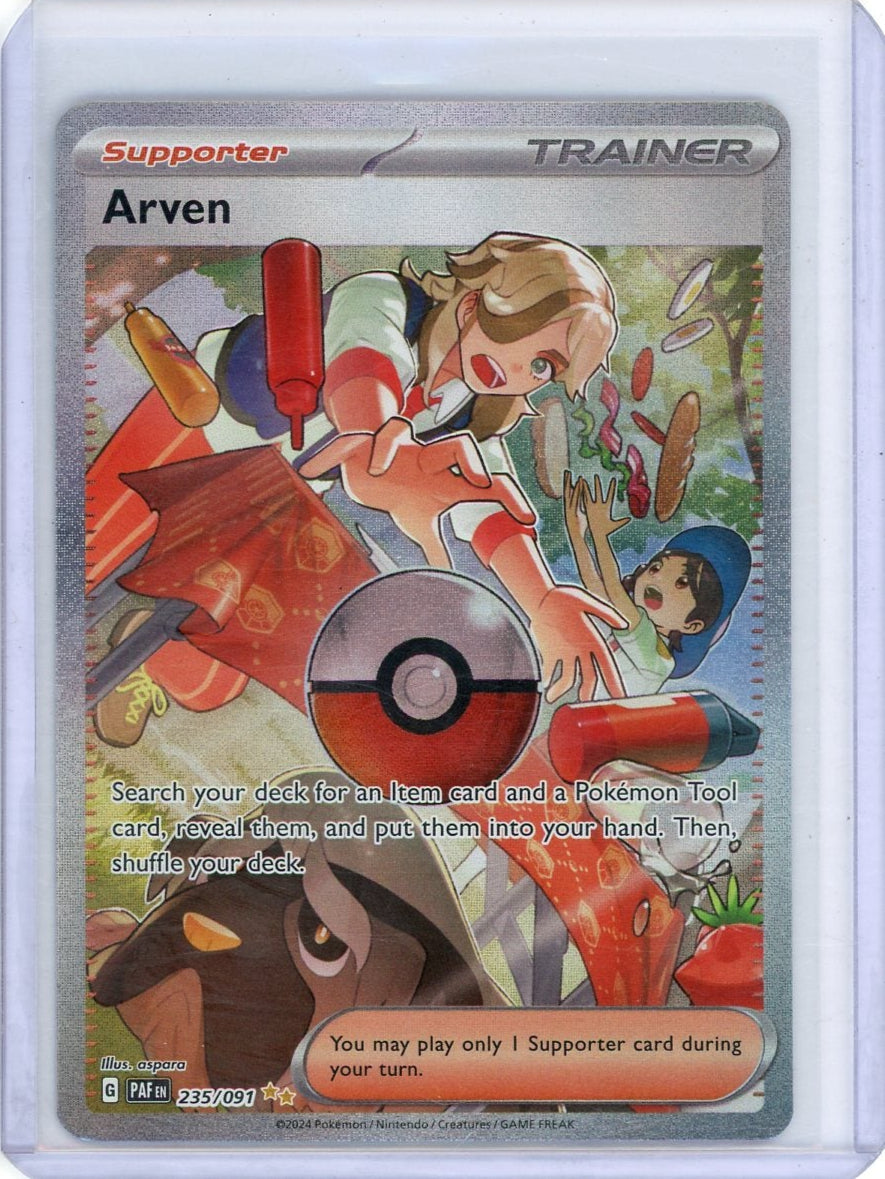 Arven Pokémon Paldean Fates Special Illustration rare #235/091