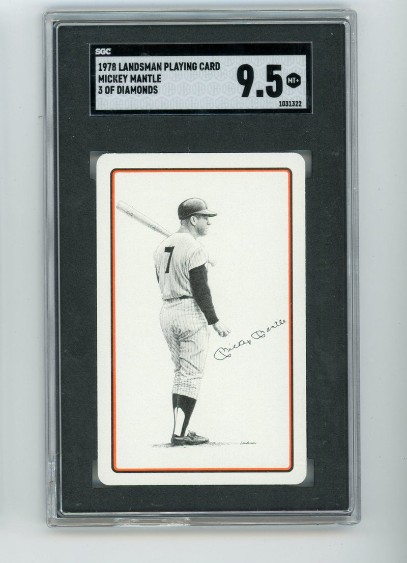 Mickey Mantle 1978 Landsman Playing Card &