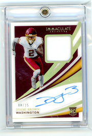 Dyami Brown 2021 Panini Immaculate RPA Gold #'d 08/25