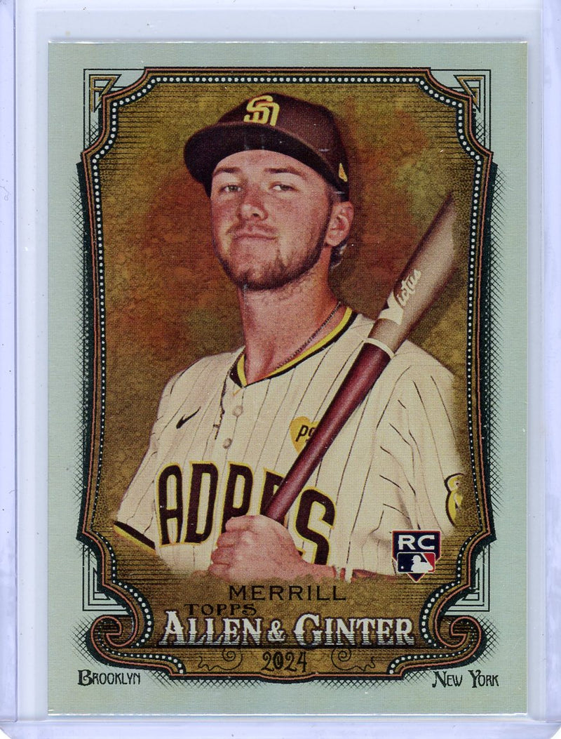 Jackson Merrill 2024 Topps Allen & Ginter Hot Box foil rookie card