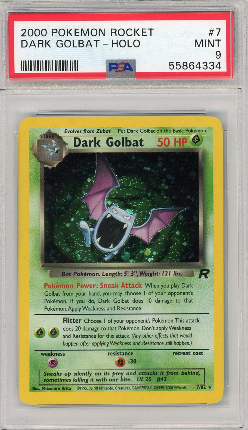 Dark Golbat 2000 Pokemon Team Rocket rare holo 