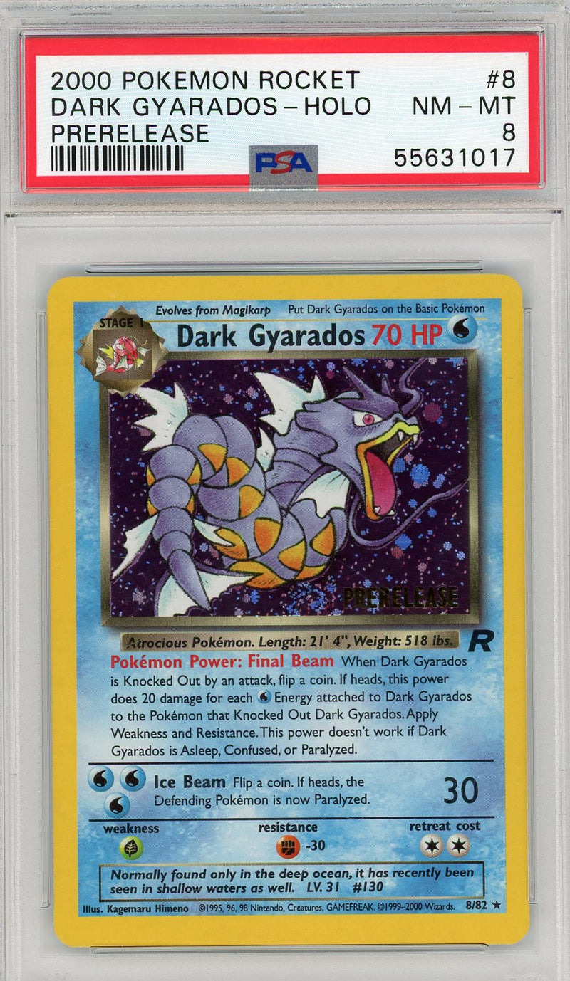 Dark Gyarados 2000 Pokemon Team Rocket Prerelease rare holo 