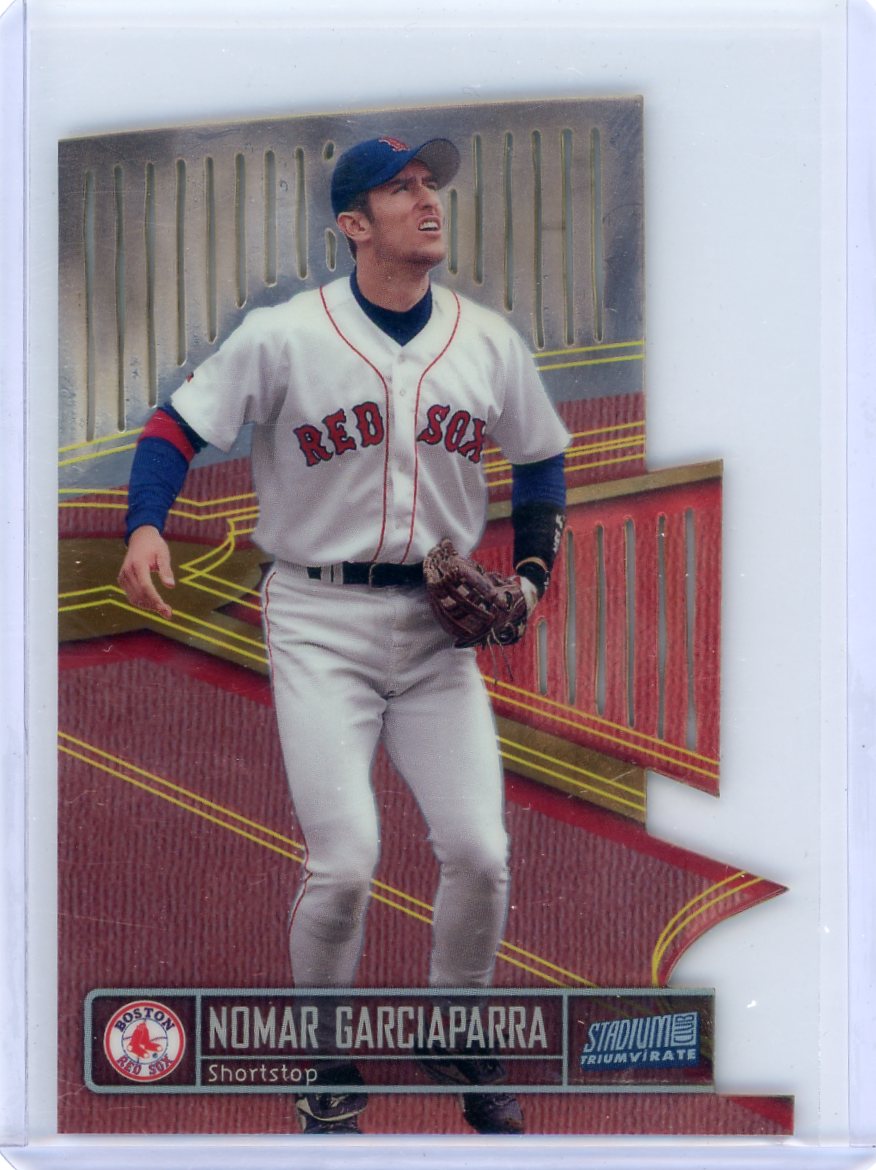 Nomar Garciaparra 1999 Topps Stadium Club Triumvirate die-cut