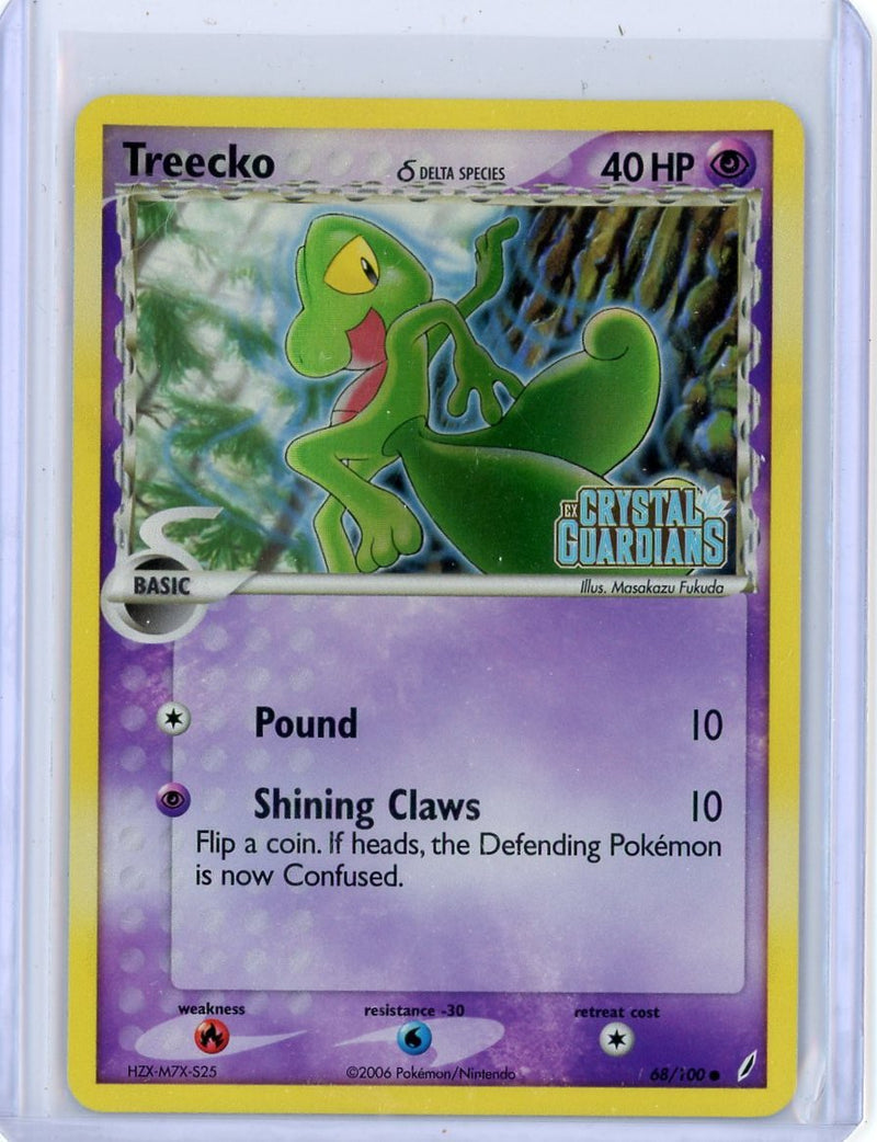 Treecko 2006 Pokemon EX Crystal Guardians Reverse holo 68/100