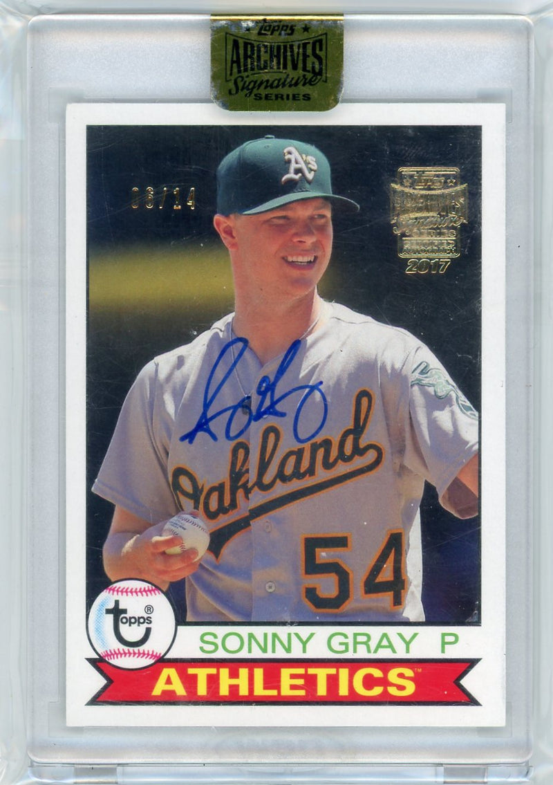 Sonny Gray 2017 Topps Signature Series Auto 