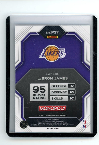 LeBron James 2022-23 Panini Prizm Monopoly black money prizm sp