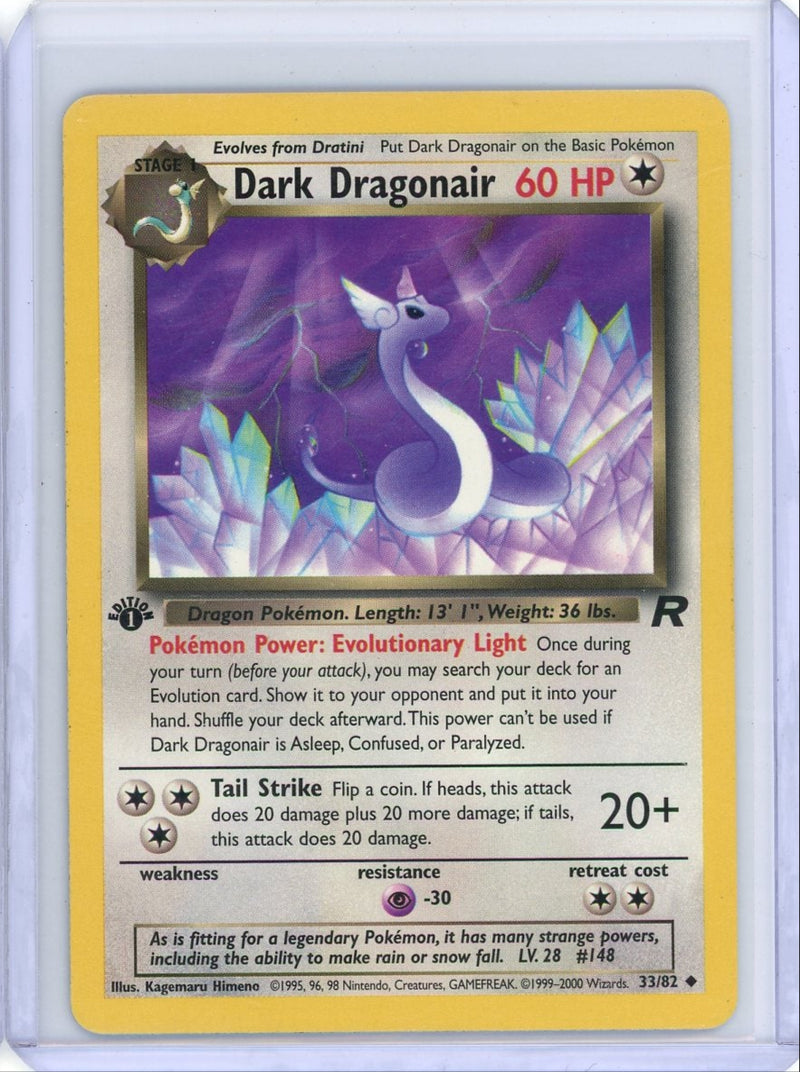 Dark Dragonair Pokémon Team Rocket 1st Edition 