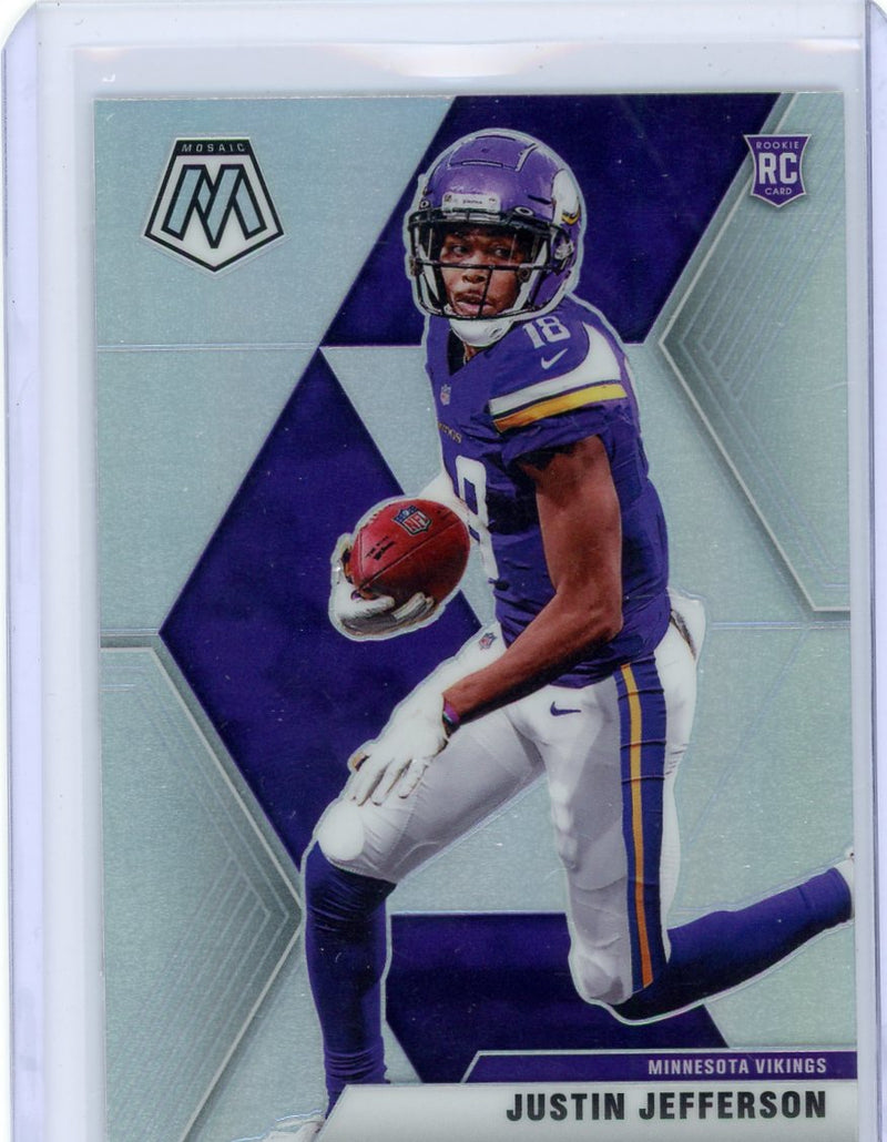 Justin Jefferson 2020 Panini Mosaic Silver Prizm Rookie Card