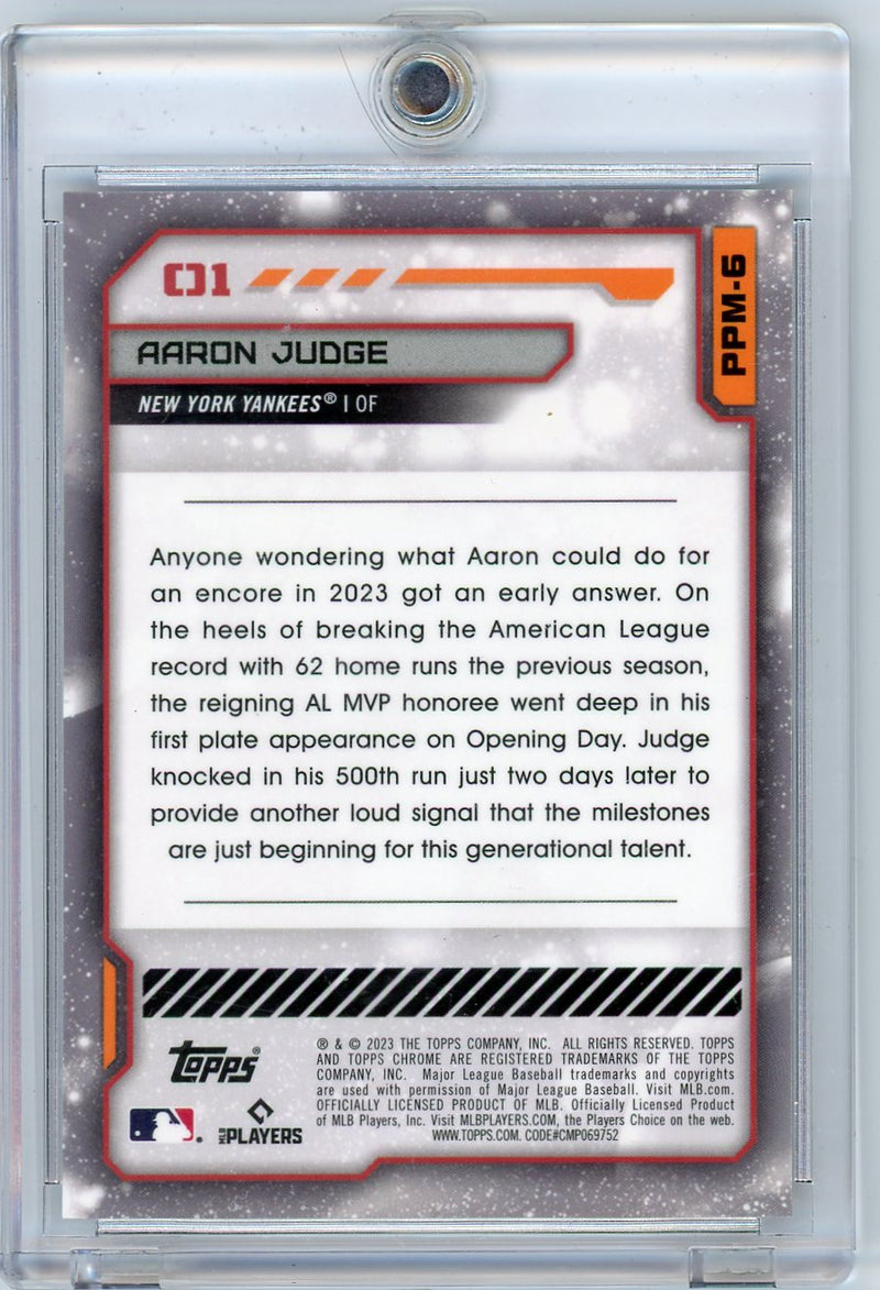 Aaron Judge 2023 Topps Chrome Cosmic Planetary Persuit Mercury SSP