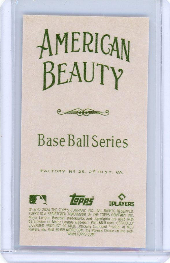 Kyle Harrison 2024 Topps T206 American Beauty back rookie card 1:15 packs