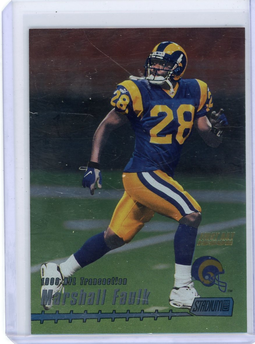 Marshall Faulk 1999 Topps Stadium Club First Day Issue #'d 069/150