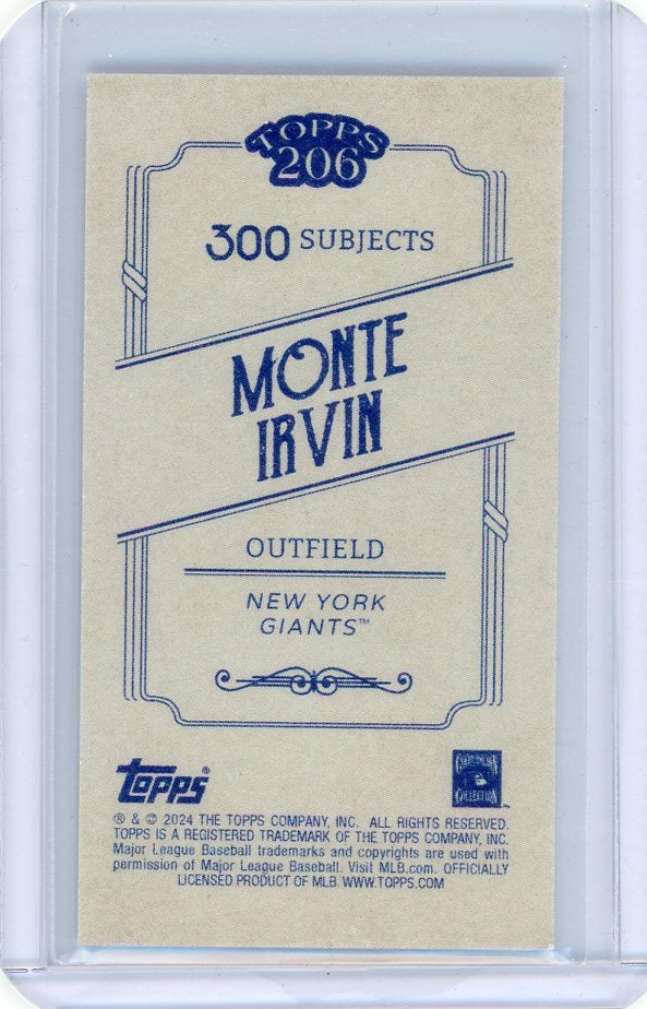 Monte Irvin 2024 Topps T206 canvas /25