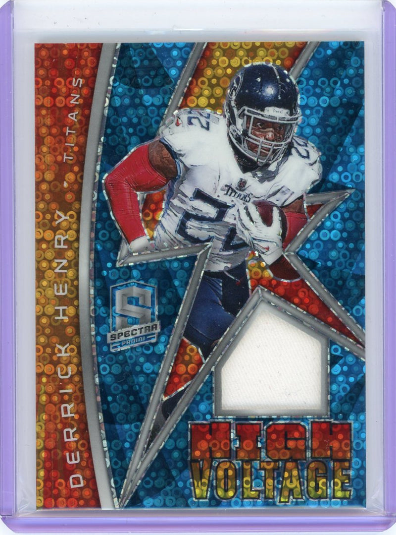 Derrick Henry 2022 Panini Spectra High Voltage Neon Blue Patch 