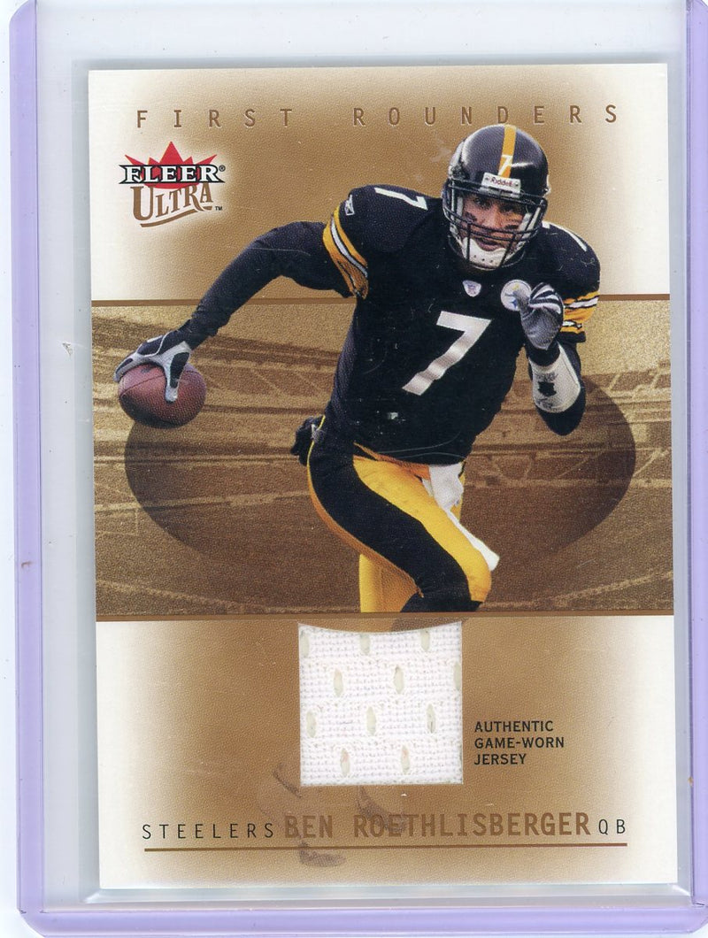 Ben Roethlisberger 2005 Fleer Ultra First Rounders Jersey patch 